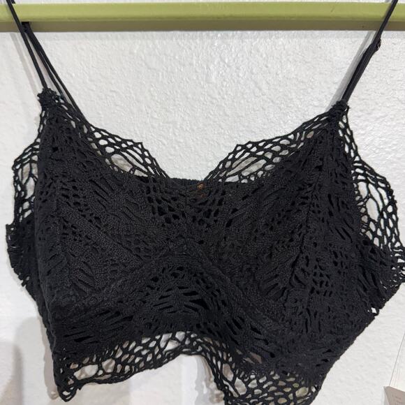 Free People Intimately Black Mariana Cotton Bralette Sz XS NWT - Picture 4 of 14